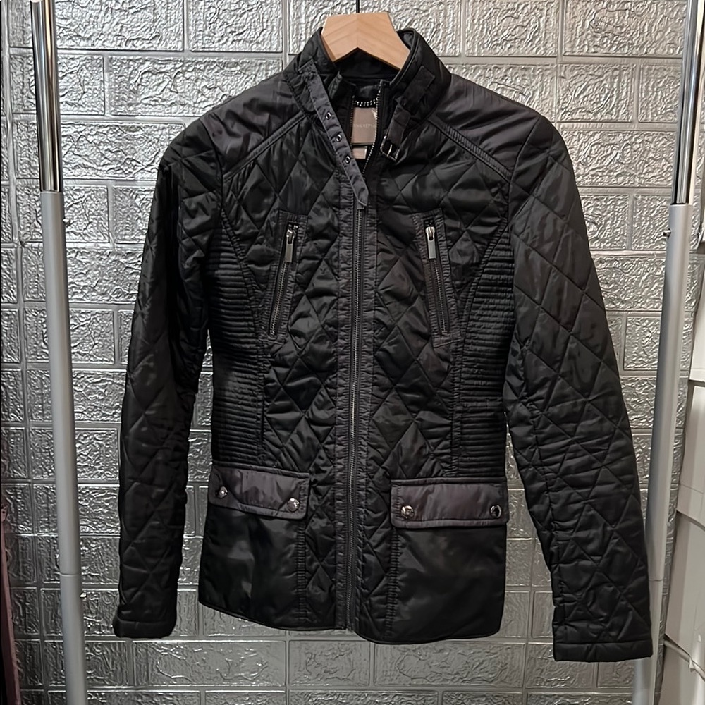 Banana Republic Moto Black Quilted Jacket